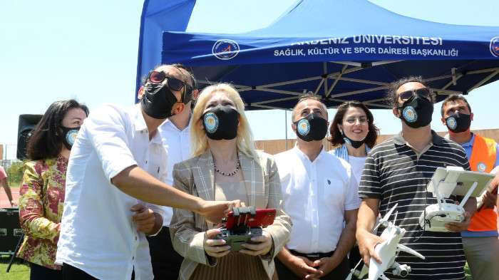 Türkiye'nin ilk özel güvenlik dron ekibi Akdeniz Üniversitesi'nde