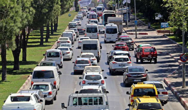 Antalya araç sayısında 4'üncü 