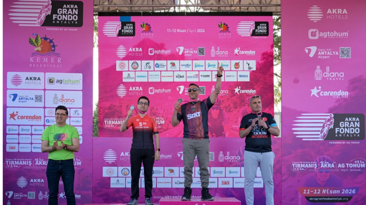 AKRA Gran Fondo Antalya&rsquo;da madalyalar sahiplerini buldu
