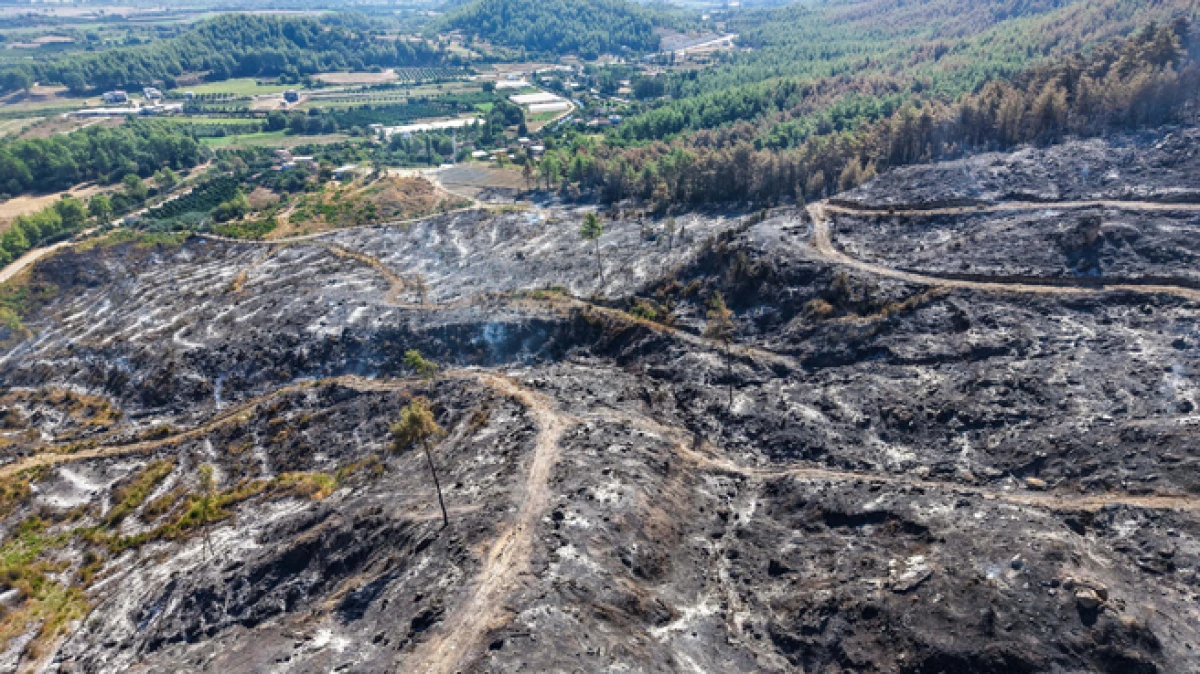 Antalya Aksu'daki orman yangını 67,5 saat sonra kontrol altında