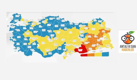 Antalya, vaka sayısı en düşük iller arasında
