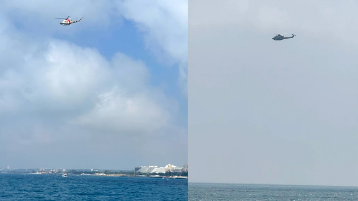 Antalya&rsquo;da denize giren otel &ccedil;alışanı 4 g&uuml;nd&uuml;r kayıp, helikopterle aranıyor