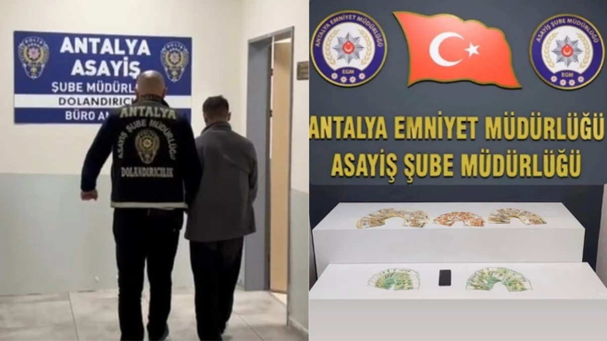 Antalya&rsquo;da kendisini MİT g&ouml;revlisi olarak tanıtıp vatandaşı dolandıran ş&uuml;pheli su&ccedil;&uuml;st&uuml; yakalandı   