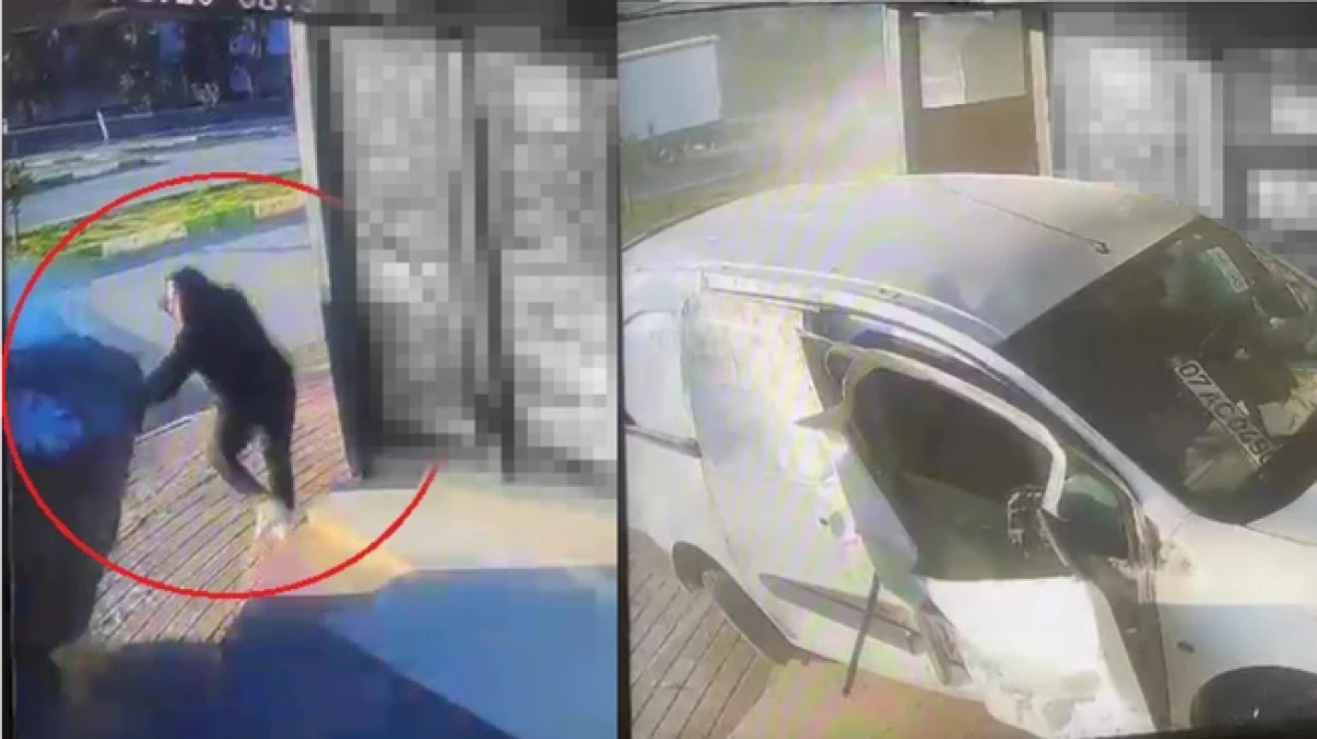 Antalya&rsquo;da market &ccedil;alışanı aracın altında kalmaktan saniyelerle kurtuldu 