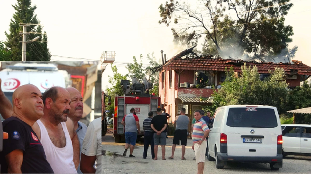 Antalya’da müstakil evde yangın: Dede 2 torununu kurtardı