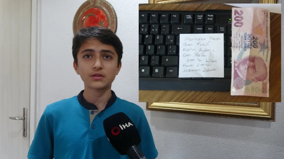 Antalya&rsquo;da ortaokul &ouml;ğrencisinden &ouml;rnek davranış 