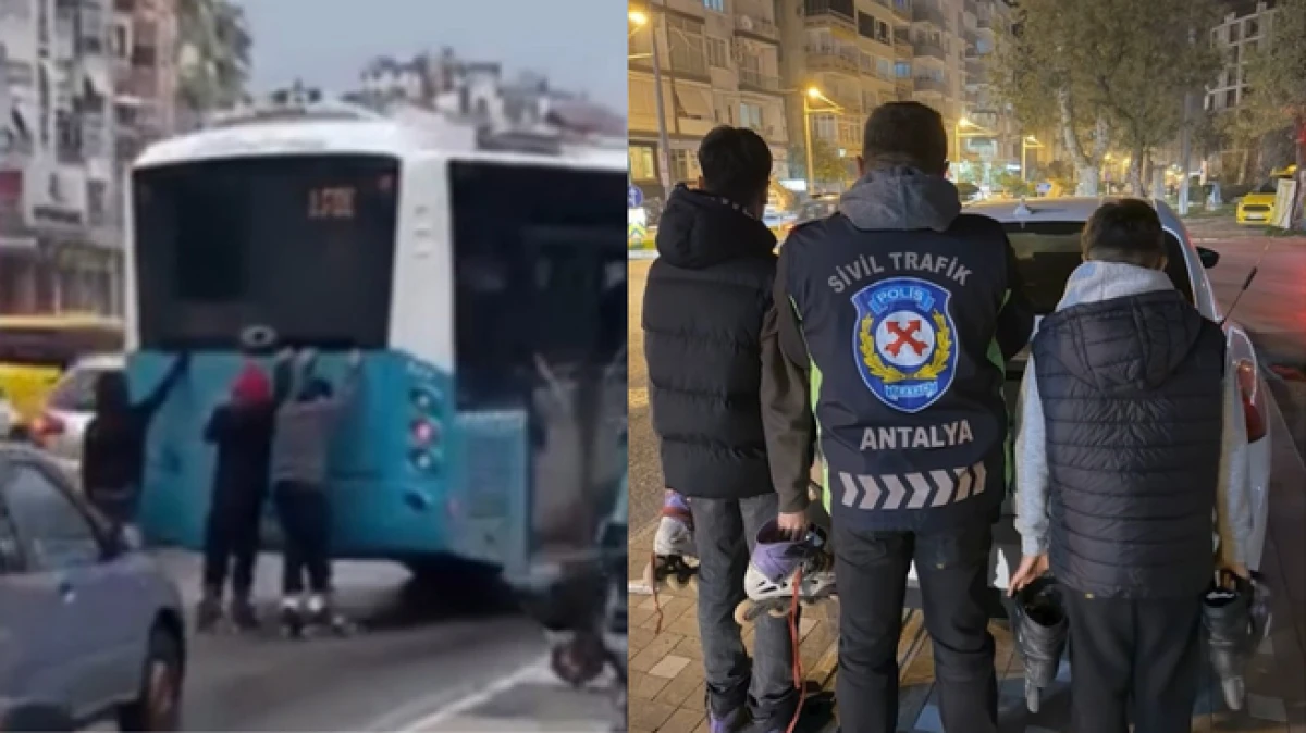 Antalya&rsquo;da otob&uuml;se tutunan patenli 2 &ccedil;ocuğa adli işlem başlatıldı 