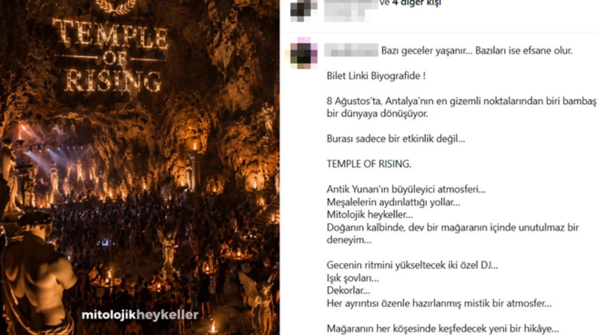 Antalya'da tekno partilerle g&uuml;ndeme gelen mağarada koruma yeniden değerlendiriliyor 