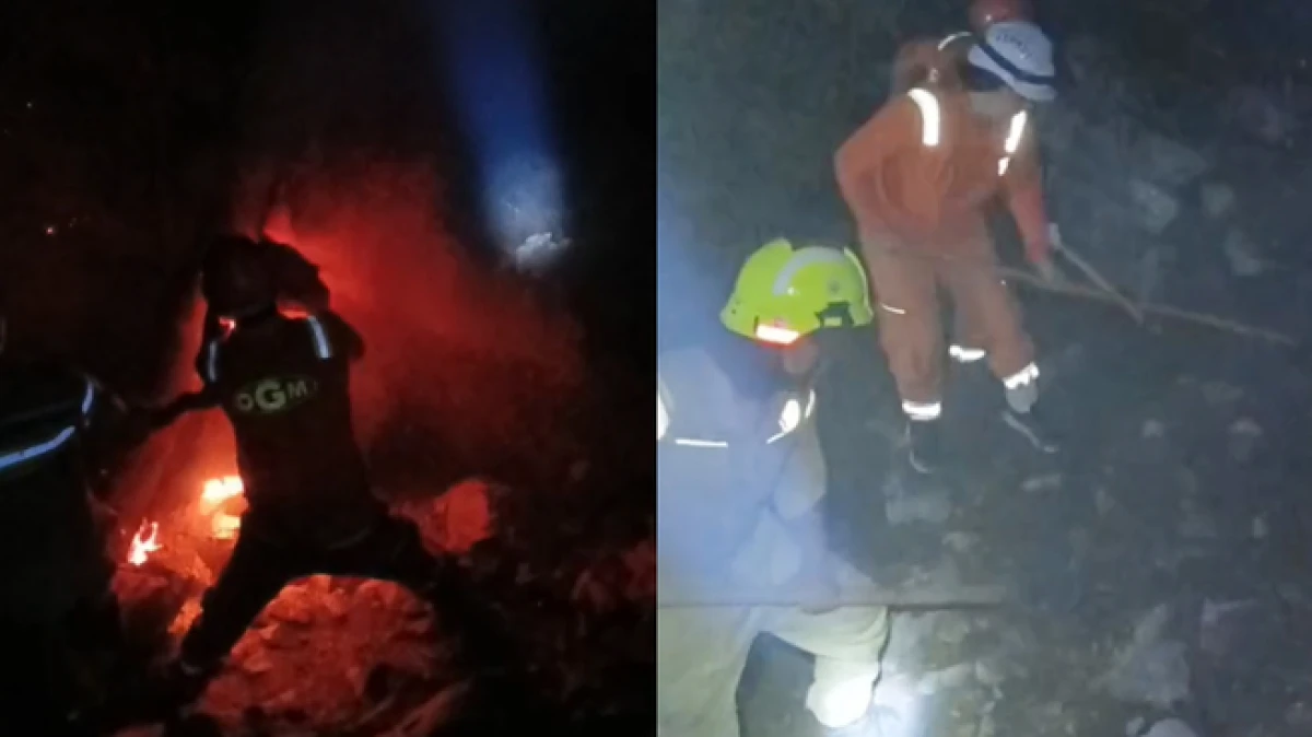 Antalya'daki orman yangını, 14 saat sonra kontrol altına alındı