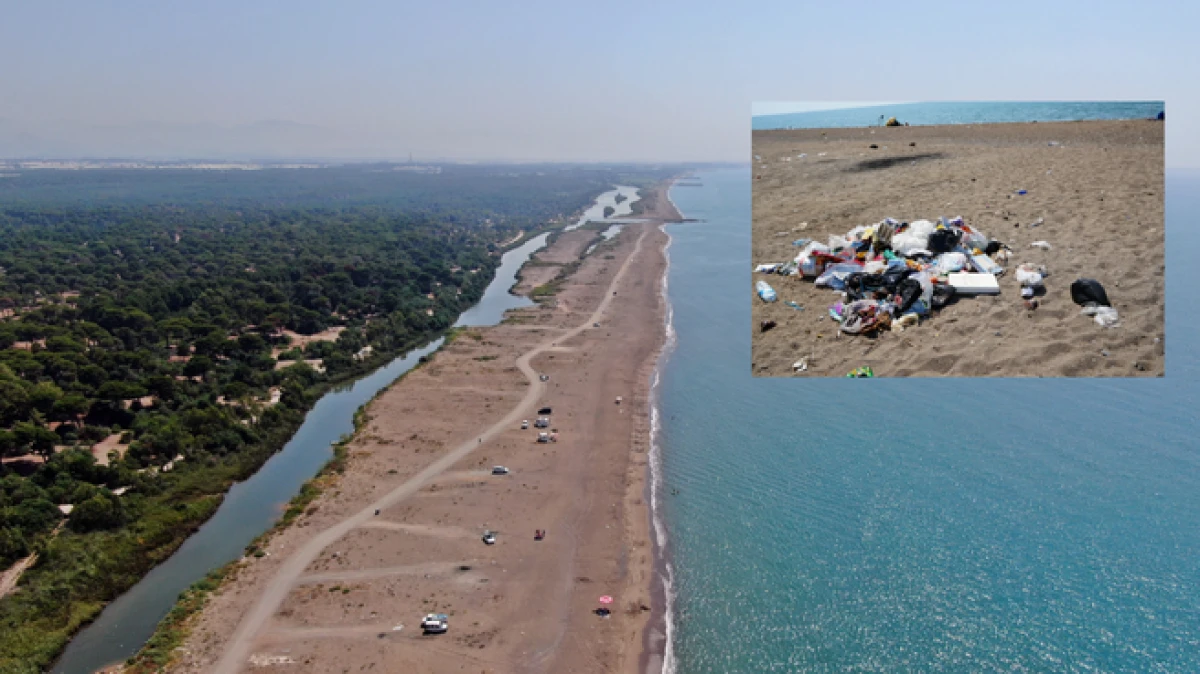 Çardaklardan temizlenen Kumköy sahilinde çevre kirliliği artıyor 