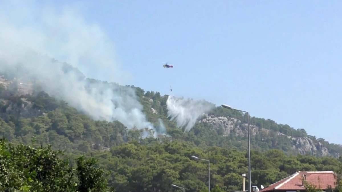 Kemer'de ormanlık alanda çıkan yangın büyümeden kontrol altına alındı 
