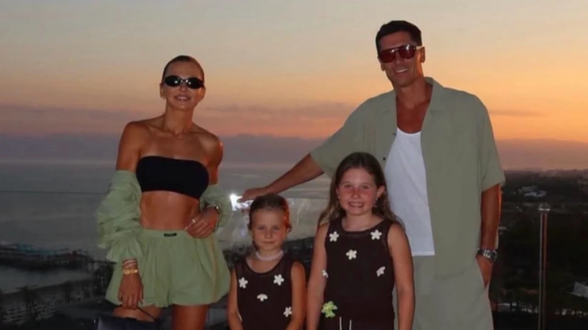 Lewandowski ailesiyle Antalya'da tatilde