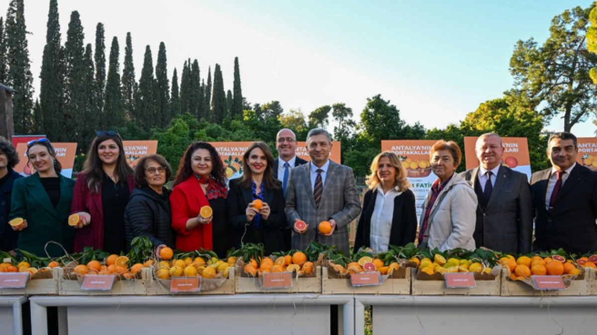Tescillenip d&uuml;nya pazarında yerini alan Antalya portakalları tanıtıldı 